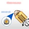 H4 Uzun Kısa Mercekli Motosiklet Otomobil Led Ampul 12-24V Beyaz + Amber Sarı Far Lambası 1500 LM