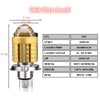 H4 Uzun Kısa Mercekli Motosiklet Otomobil Led Ampul 12-24V Beyaz + Amber Sarı Far Lambası 1500 LM
