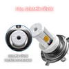 H4 Uzun Kısa Seramik Gövde LED Far Ampul  12-24V Beyaz  Amber Sarı 3 LED Far Lambası 18W 1800 LM