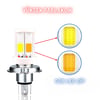 H4 Uzun Kısa Seramik GövLED Far Ampul 12-24V Beyaz Amber Sarı 4 LED Far Lambası  1 ADET 12W 1800 LM