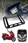 Honda PCX 2025-2026 Uyumlu CNC Aluminyum Gösterge/Ekran Çerçevesi SİYAH