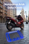 Honda PCX 2025-2026 Uyumlu CNC Aluminyum Gösterge/Ekran Çerçevesi MAVİ