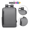 Laptop Notebook Ipad Sırt Çantası Yeni Nesil Usb Şarj Girişli Seyahat ve Günlük Eşya Taşıma Çantası GRİ