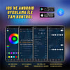 Led RGB Lambader Ambiyans Gece Ortam Işığı Ayaklı Telefon Kumanda Kontrollü Yeni Nesil Oyun Ve Gece Lambası