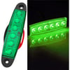 LED Sinyal Lambası Parmak LED 12V-24V 6 Ledli Su Geçirmez Etek Lamba Dorse Kamyon için 10 cm 10 Adet