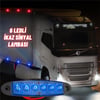 LED Sinyal Lambası Parmak LED 12V-24V 6 Ledli Su Geçirmez Etek Lamba Dorse Kamyon için 10 cm 10 Adet