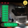 LED Sinyal Lambası Parmak LED 12V-24V 6 Ledli Su Geçirmez Etek Lamba Dorse Kamyon için 10 cm 10 Adet