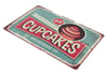 Metal Tabela Cupcakes Retro Tasarım 20X30 Cm