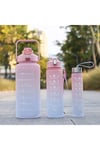 Motivasyonel 3 lü Set Su Matarası 2 lt+900 ml+600 ml Tritan Spor Salonu Suluk