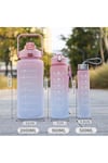 Motivasyonel 3 lü Set Su Matarası 2 lt+900 ml+600 ml Tritan Spor Salonu Suluk