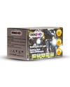 Motosiklet 3 Led Lazer Sis Farı  1 ADET Metal Kasa Baykuş Model Delici Beyaz Sarı Çift Renk 12-80 V