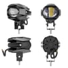 Motosiklet Led Lazer Sis Farı 2 ADET Delici Modifiye Beyaz Sarı Çift Renk 12-80 Volt 