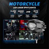 Motosiklet Led Lazer Sis Farı 2 ADET Delici Modifiye Beyaz Sarı Çift Renk 12-80 Volt 
