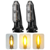 Motosiklet LED Ön Sinyal Lambası Gündüz Led Ve Kayan Sinyal Sarı/Amber 