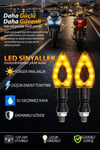 Motosiklet LED Sinyal Lambası Set Üçgen Universal Model 