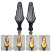 Motosiklet LED Sinyal Lambası Universal DRL Kayan Sinyal Ve Gündüz Led Sarı 