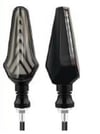 Motosiklet LED Sinyal Lambası Universal DRL Kayan Sinyal Ve Gündüz Led Sarı 