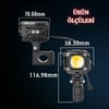 Motosiklet Led Sis Farı Seti 5 Mod Yüksek Performans Kablo Kumanda Ve Ayaklı Set Kolay Montaj  Lamba