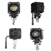Motosiklet LED Sis Farı Seti Çift Renk Tüm Montaj Aparatları ve Kablo Set ile Kolay Montaj 12-24v 