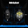 Motosiklet Profesyonel Led Sis Farı Kiti Renk Kapaklı 100w Modlu Beyaz + Kapak İle  Sarı Sis Farı