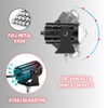 Motosiklet Scooter Mini Sis Farı Set Delici Işık Beyaz Sarı Metal Kasa 12V/24V Led Işık