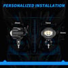 Motosiklet Sis Farı Spot Led Beyaz Sarı Renk Metal Kasa 2 ADET Takım Motosiklet Ekipman Lamba