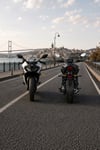 Motosiklet U Model LED Sinyal Lambası Universal Kayan Sinyal Sarı Işık 