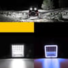 Off Road 12-24 Volt Kare Sis Farı DRL MAVİ 4 inç 126 W Oto Çalışma Lambası