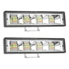 Off Road 12-24V Oto Gündüz Led Bar 6 inç 24 Led Çift Renk Beyaz Sarı Çalışma Ve Sis Lambası