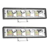 Off Road 12-24V Oto Gündüz Led Bar 6 inç 24 Led Çift Renk Beyaz Sarı Çalışma Ve Sis Lambası
