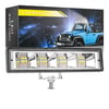 Off Road 12-24V Oto Gündüz Led Bar 6 inç 24 Led Çift Renk Beyaz Sarı Çalışma Ve Sis Lambası