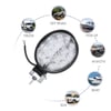 Off Road 14 Led 42 Watt Yuvarlak Traktör Tır Kamyon Tekne Sis Farı Projektör Çalışma Lambası 2 Adet