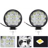 Off Road 14 Led 42 Watt Yuvarlak Traktör Tır Kamyon Tekne Sis Farı Projektör Çalışma Lambası 3 Adet