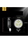 Off Road 16 Led Çalışma Lambası DRL Sarı Renk Sinyal Flash Arazi Aracı Tır Kamyon Tekne Sis Farı