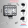 Off Road 3 inç Led Çalışma Lambası 12-24V  Traktör Tır Kamyon ATV Yüksek Performanslı Sis Farı Metal Kasa