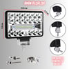 Off Road 4 inç Led Çalışma Lambası 12-24V  Traktör Tır Kamyon ATV Yüksek Performanslı Sis Farı Metal Kasa