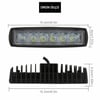 Off Road 6 inç 18 W 6 LED Plastik Kasa Mini Led Bar Oto Gündüz Led Sis Farı 3 Adet