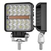 Off Road Çakarlı DRL Gündüz Led Kare Çalışma Lambası Traktör Tekne Tır Kamyon ATV Spot Sis Farı