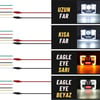 Off Road Delici Sis Farı Skull Angel Animasyon Led 55W Çalışma Lambası Ve Sis Farı