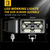 Off Road Delici Spotled 4 İnç 130 Watt Çift Renk Beyaz Sarı Çalışma Lambası Ve Sis Farı