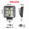 Off Road Geniş Açı 4 inç 48 Led 144 WATT  İş Makinesi Kamyon Traktör Projektör Çalışma Sis Lambası