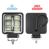 Off Road Geniş Açı 4 inç 48 Led 144 WATT  İş Makinesi Kamyon Traktör Projektör Çalışma Sis Lambası 3