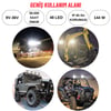 Off Road Geniş Açı 4 inç 48 Led 144 WATT  İş Makinesi Kamyon Traktör Projektör Çalışma Sis Lambası 3