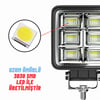 Off Road Geniş Açı 4 inç 48 Led 144 WATT  İş Makinesi Kamyon Traktör Projektör Çalışma Sis Lambası