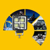 Off Road Geniş Açı 4 inç 64 Led İş Makinesi Kamyon Traktör Projektör Çalışma Sis Lambası 4 Adet