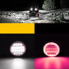 Off Road Gündüz Ve Projektör Sis Farı DRL KIRMIZI Beyaz Yuvarlak 4 inç 72 W Oto Çalışma Lambası