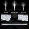 Off Road Kamyon Traktör 80 cm 3 Sıra Led Bar Tek Renk Beyaz 12-24 Tepe Çalışma Lambası
