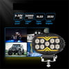 Off Road Sis Farı 5,5 İnç Selamlamalı Çakar İkaz Gündüz Led 2 Mod Projektör Çalışma Lambası 12/24 V 