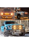 Off Road SUV Pick-up İş Makinası Led İkaz Sinyal Çakar Lamba Seti Beyaz Sarı 18 Mod Led Işık Seti