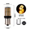 Oto Led Sinyal ve Park Ampulü TURUNCU Ultra Parlak 1156 TEK TIRNAK  9w 144 Led  BA15S 